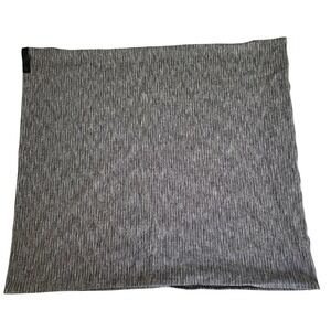 Lululemon Vinyasa‎ Scarf Black White Space Snap Convertible Infinity Wrap Cover